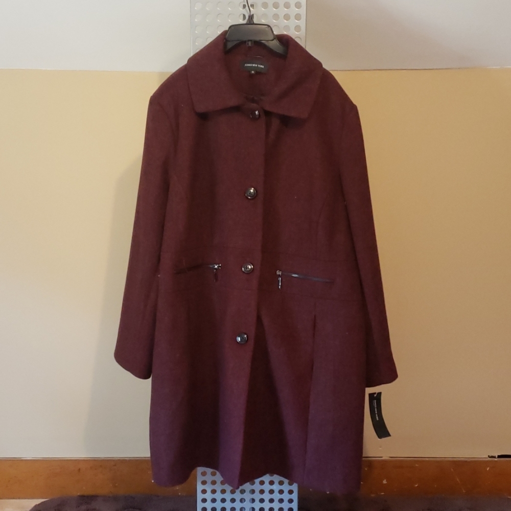 Brand NWT Jones NY Wool 3/4 Coat 3X